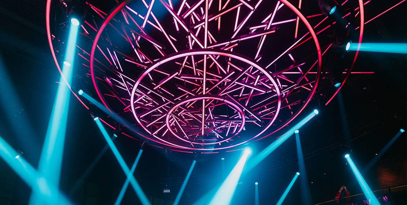 The light rig at Green Light Social